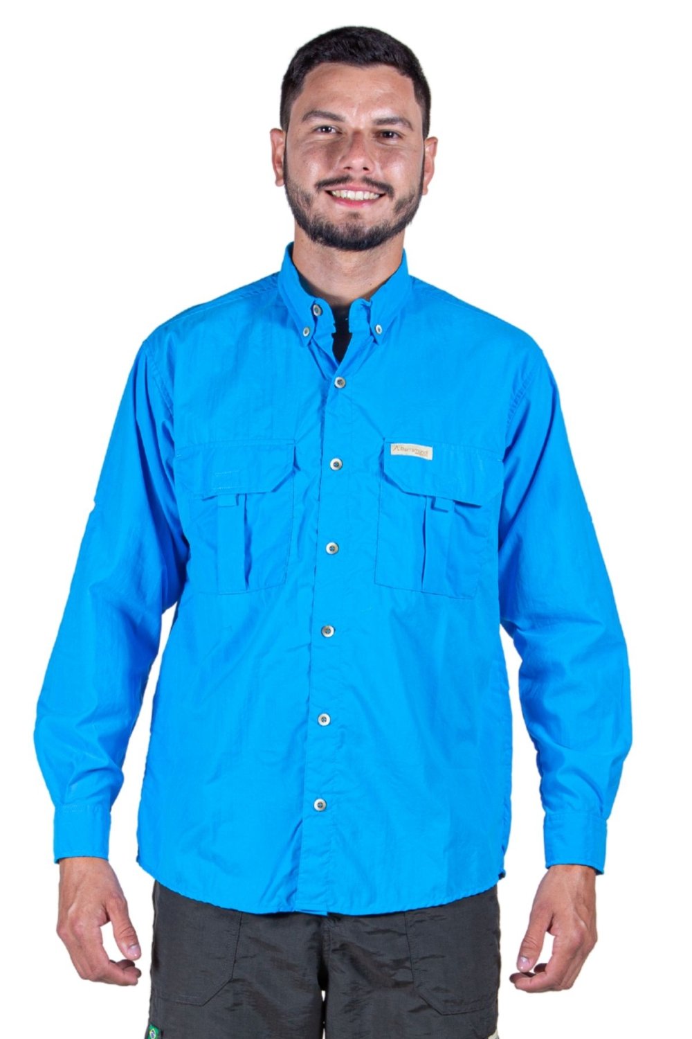 Camisa Adventure Uv50+ Azul Aço - Masc