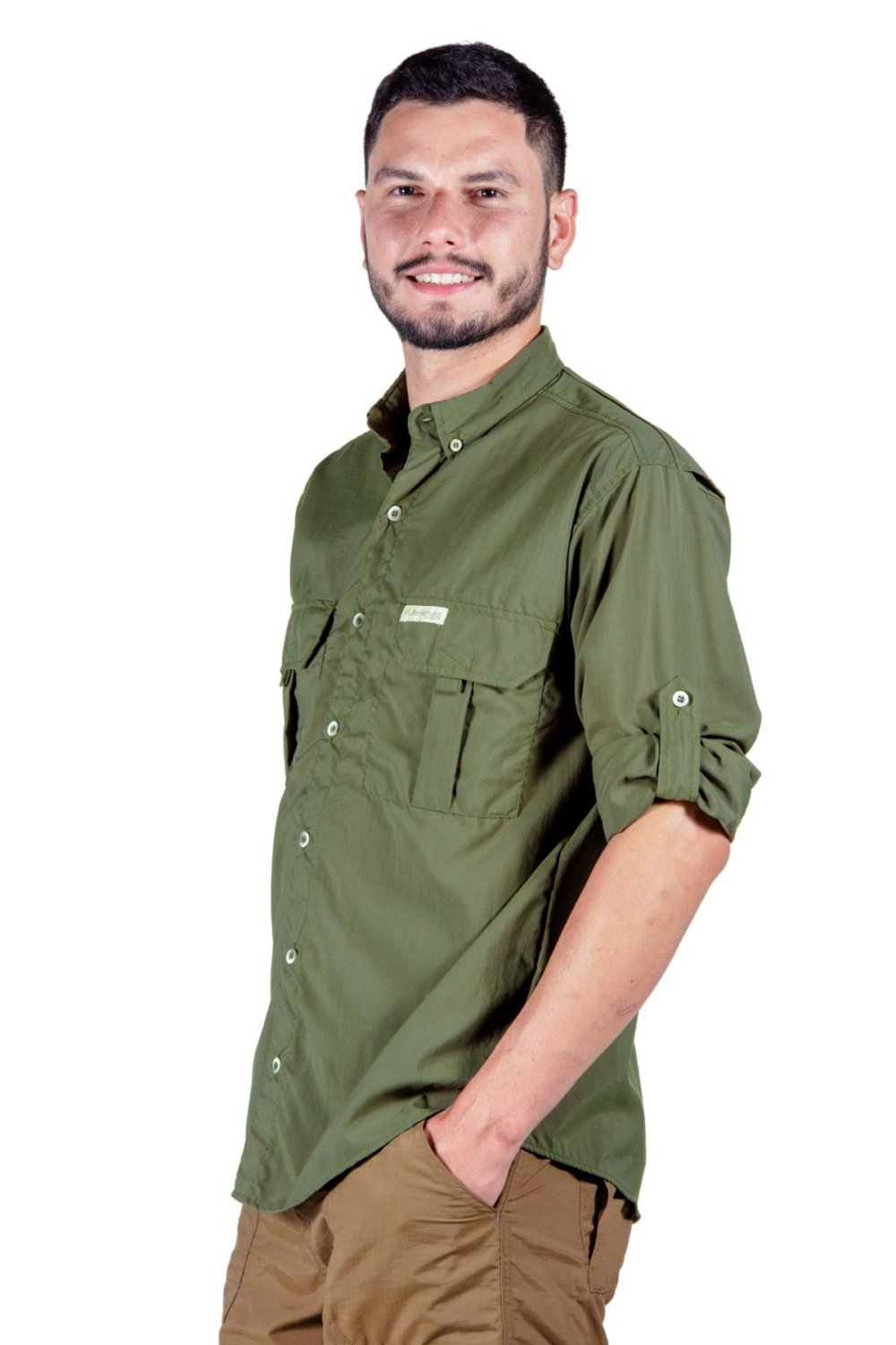 Camisa Adventure Uv50+ Verde Musgo - Masc - Image 3