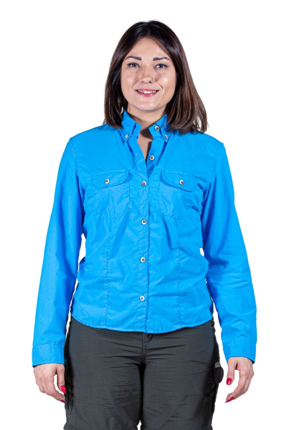 Camisa Adventure Uv50+ Azul Aço - Fem