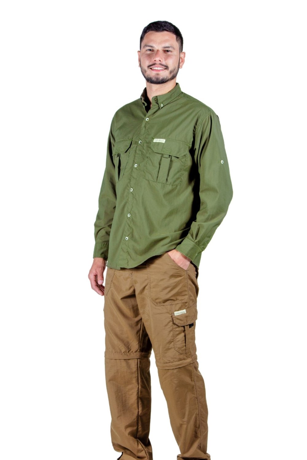 Camisa Adventure Uv50+ Verde Musgo - Masc - Image 2