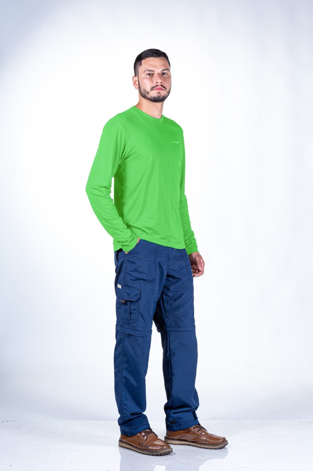 Camiseta Dry Fit Uv50+ Verde Bandeira - Masc - Image 3