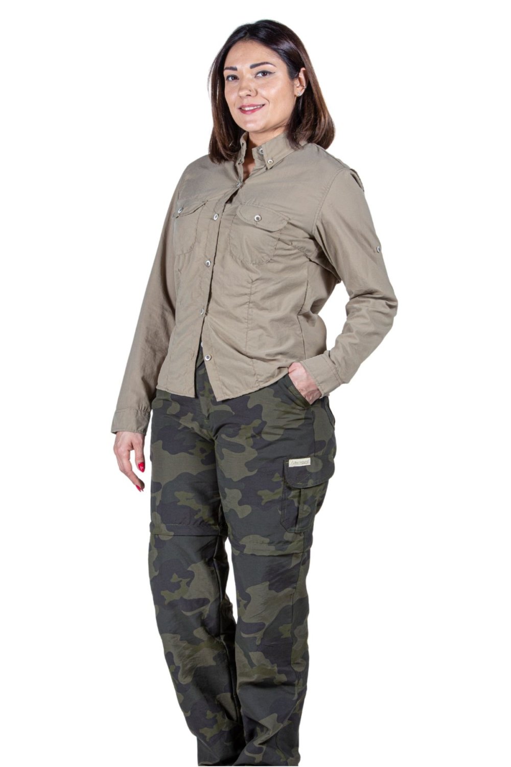 Camisa Adventure Uv50+ Cáqui - Fem - Image 2