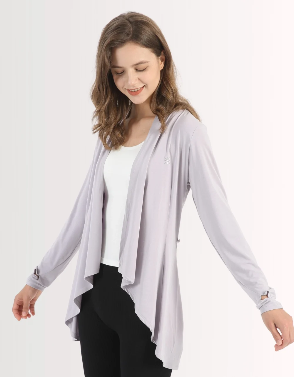 Sun Cardigan UVX Uv50+ Cinza - Fem - Image 4